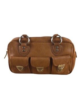 BROWNS ID cute shoulder bag purse brown cognac handbag camel Neutral Tones